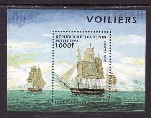 Benin-Sc#856-unused NH sheet-Sailing Ships-1996-