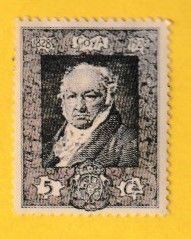 SPAIN SCOTT#401 1930 5c FRANCISCO de GOYA - MH