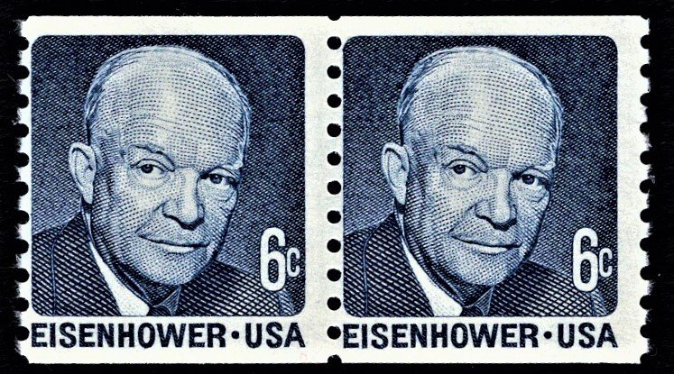 US 1401 MNH VF 6 Cent Eisenhower Pair