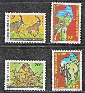 Benin (1979) - Scott #  439 - 442,  MNH