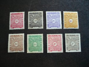 Stamps - Somali Coast - Scott#J12-J17,J19-J20 - Mint Hinged Part Set of 8 Stamps