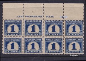 BOBPLATES #RB65 Proprietary Plate Block of 8 3498 VF NH *