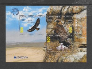 BIRDS - KAZAKHSTAN #1160-2 S/S  MNH