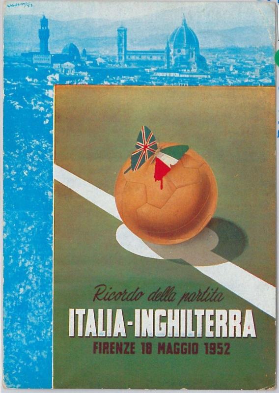 56554 -  FOOTBALL - ITALY - POSTAL HISTORY: POSTCARD with SPECIAL POSTMARK  1952
