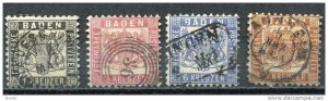 Germany/Baden 1862 Sc 19-3 MI 17-0 Used