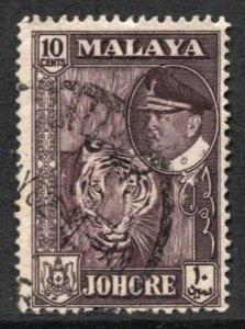 STAMP STATION PERTH Johore #163 Sultan Ismail Used 1960 CV$0.25