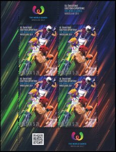 Poland 2017 MNH Stamps Mini Sheet Sport The World Games Football Box