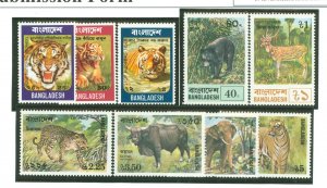 Bangladesh #69-71/130-135 Mint (NH) Single (Complete Set) (Wildlife)