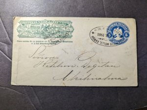 1901 Republic of Mexico Cover Mexico City to Chihuahua Wells Fargo Express