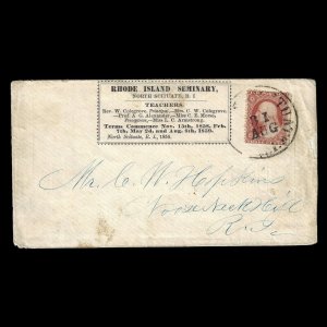 WCstamps: U.S. Scott #26 / 3c Type III On Early Advertising Cover /