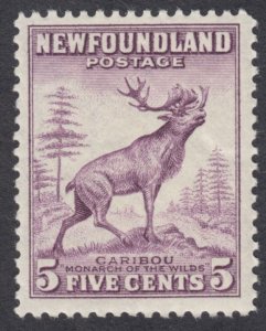 Newfoundland - #257 - Caribou - Definitive Re-Issues - MNH