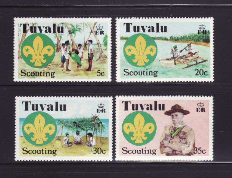 Tuvalu 50-53 Set MNH Scouts (B)