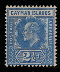 CAYMAN ISLANDS SG27 1908 2½d ULTRAMARINE MTD MINT 