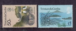 Tristan Da Cunha-Sc#172-3-Unused NH top 2 values in the set-Native Flora-Tussac-