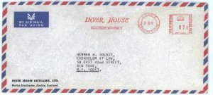 C2882 - GB - Postal History - MECHANICAL postmark WHISKY - INVER HOUSE 1972