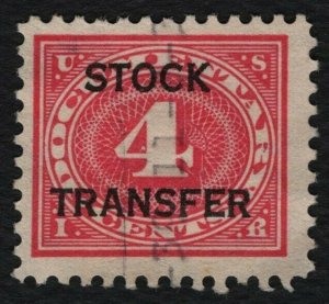 #RD3 4c Stock Transfer, Used [31] **ANY 5=FREE SHIPPING**