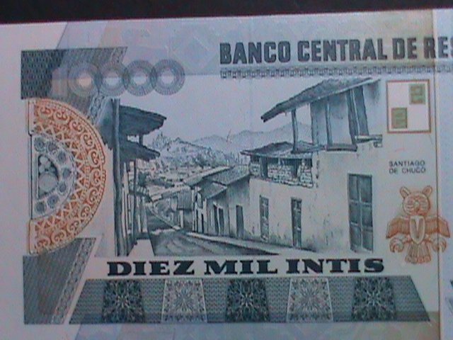 ​PERU 1988-CENTRAL RESERVE BANK OF PERU-$10000 INTIS UNCIRCULATED CURRENCY -VF
