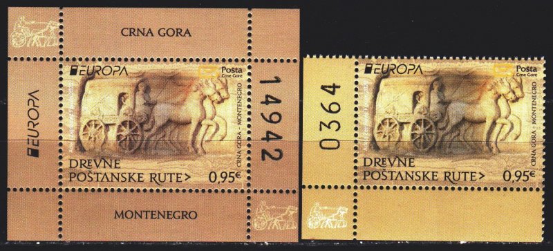 Montenegro. 2020. 448, bl 26. Mail, horses, europa-sept. MNH.