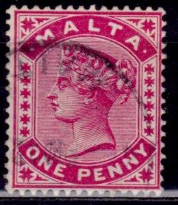 Malta 1885, Queen Victoria, sc#9, used