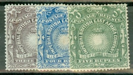 IZ: British East Africa 14-23, 25, 28-30 mint CV $117; scan shows only a few
