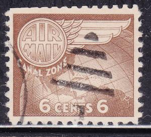 Canal Zone C22 USED 1951 Globe and Wing