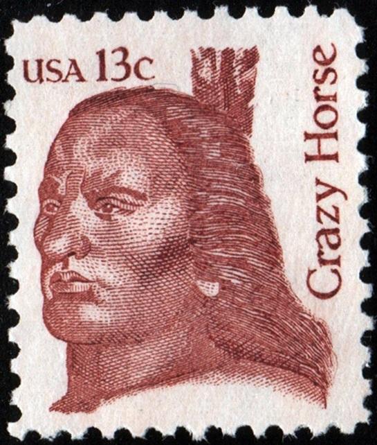 SC#1855 13¢ Great Americans: Crazy Horse Single (1982) MNH