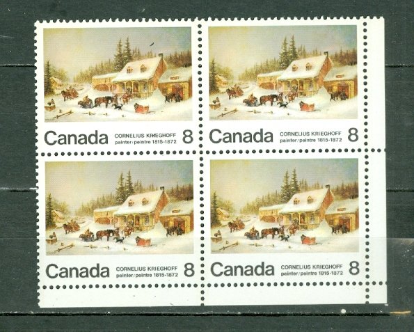 CANADA 1972 KRIGHOFF-BROOKEN DOOR #610pi GT2 LR CORNER BLK MNH...$10.00