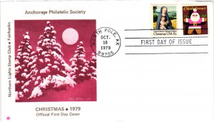 #1800 Christmas Santa Claus – Northern Lights Stamp Club Cachet