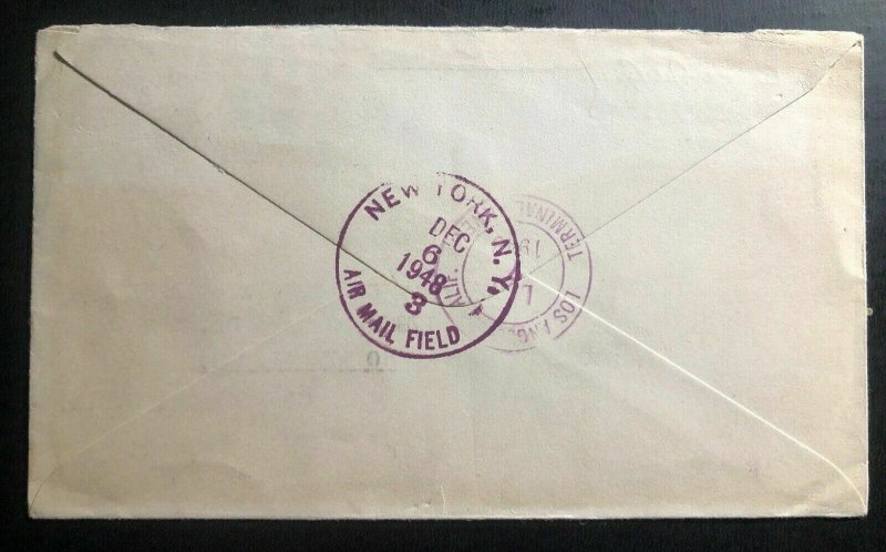 1948 Madras India Airmail Camera Art Group Cover To Hollywood CA USA