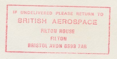 Meter cover GB / UK 1979 British Aerospace