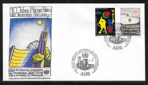 UN Vienna  93-94 10th Vienna Offices FDC Geneva Cachet