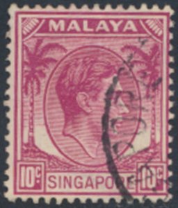 Singapore Malaya    SC# 9   Used   perf 14 see details & scans