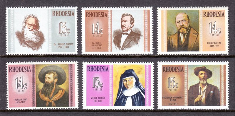 Rhodesia - Scott #298-303 - MNH - SCV $7.00