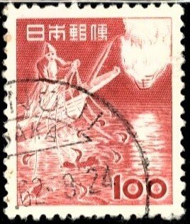 JAPAN - SC #584 - USED  - 1953 - JAPAN129DM01