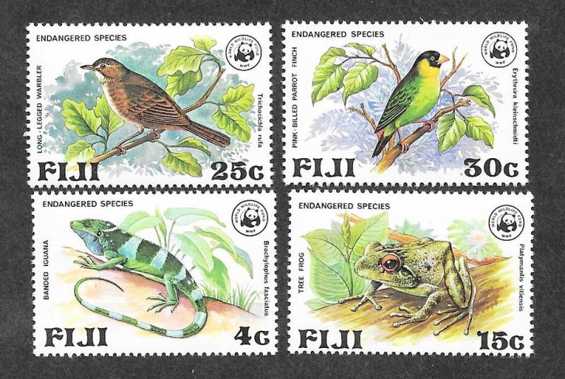 Fiji 397-400 Mint NH Flora Fauna Birds WWF!