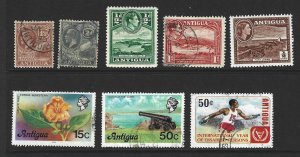 ANTIGUA Mint & Used Mini Lot of 8 Different Stamps 2017 CV $5.85