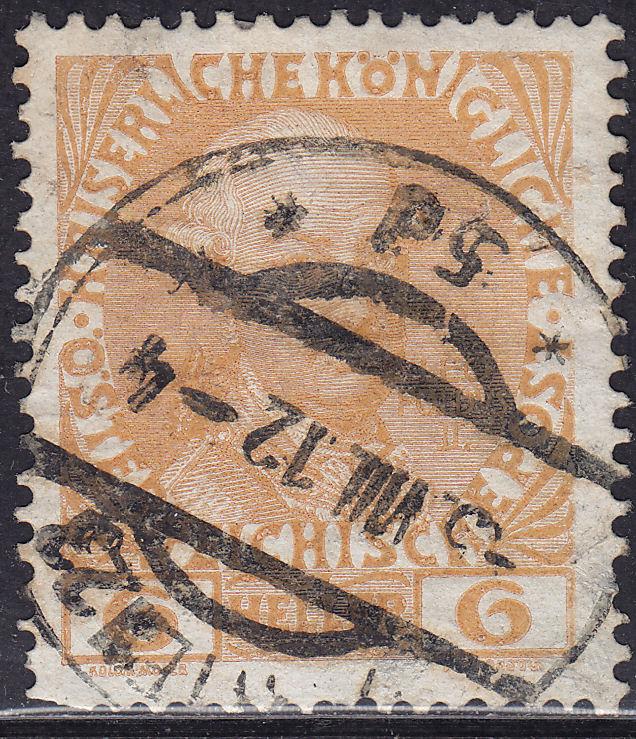 Austria 114a Leopold II 6h 1908