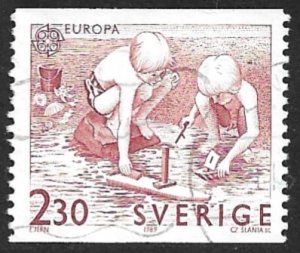 SWEDEN 1989 2.30k EUROPA Children's Games Issue Sc 1736 VFU