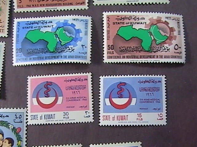 KUWAIT # 294-324-MINT/NEVER HINGED & MINT/HINGED---9 COMPLETE SETS---1966