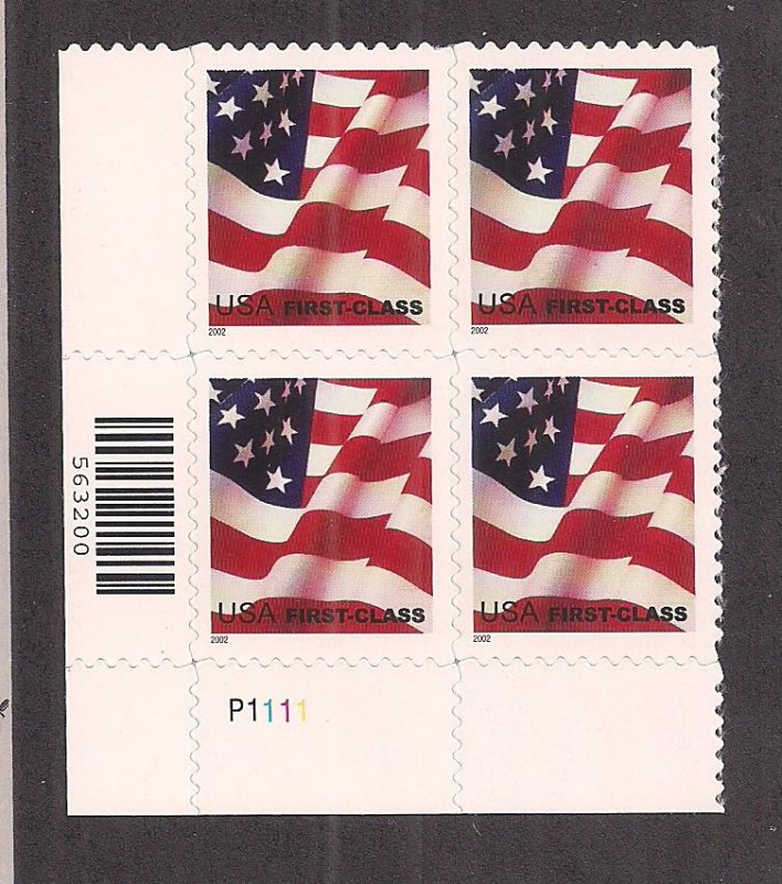 UNITED STATES SC# 3621   PL B/4   FVF/MNH