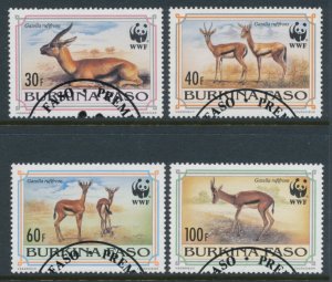 WWF Burkina Faso Fine Used Mi 1298 - 1301
