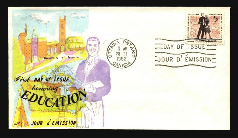 Canada SC# 396 FDC / Glory Multi Color Cachet / UA - L3201