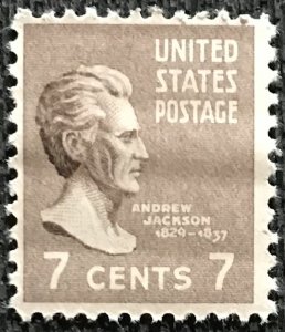 US #812 MNH Eye Single Andrew Jackson Prexie $.40 L44