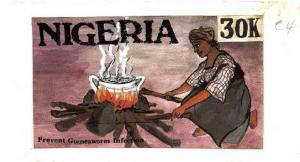 Nigeria 1991 National Guineaworm Eradication Day - origin...