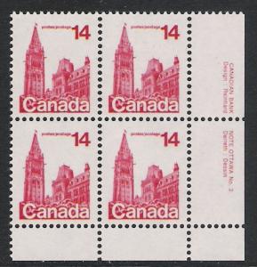 Canada #715 LR PL BL #3 Houses of Parliament 14