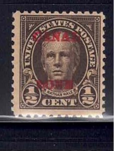 1924-25 USA Canal Zone SC 70 MINT