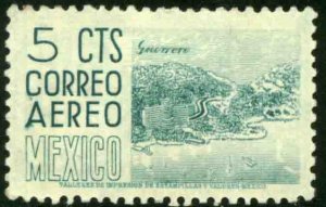 MEXICO C208, 5¢ 1950 Definitive 2nd Printing wmk 300 HORIZ. UNUSED H OG. CR VF.