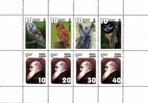 BASHKIRIA RUSSIA LOCAL SHEET OWLS BIRDS DARWIN