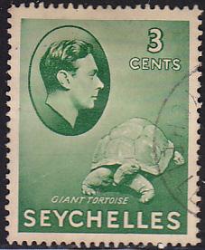Seychelles 126 USED 1938 Giant Tortoise