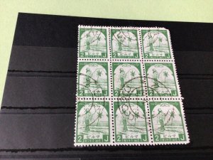Burma Japanese Occupation used Stamps Block  Ref 51805